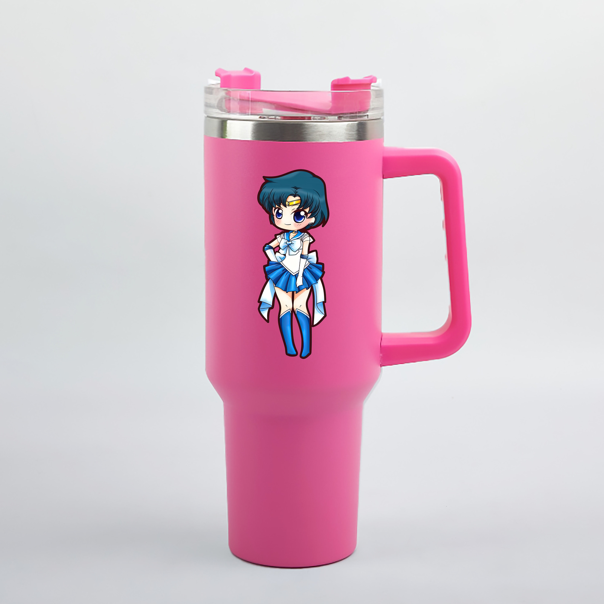 （画像用） 美少女戦士セーラームーン 水野 亜美 みずの あみ Sailor Moon Mizuno Ami 1200mL車用タンブラー（カラープリント）
